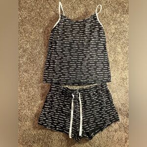 Calvin Klein Two Piece Sleeping Short Set Lounge wear Size Medium